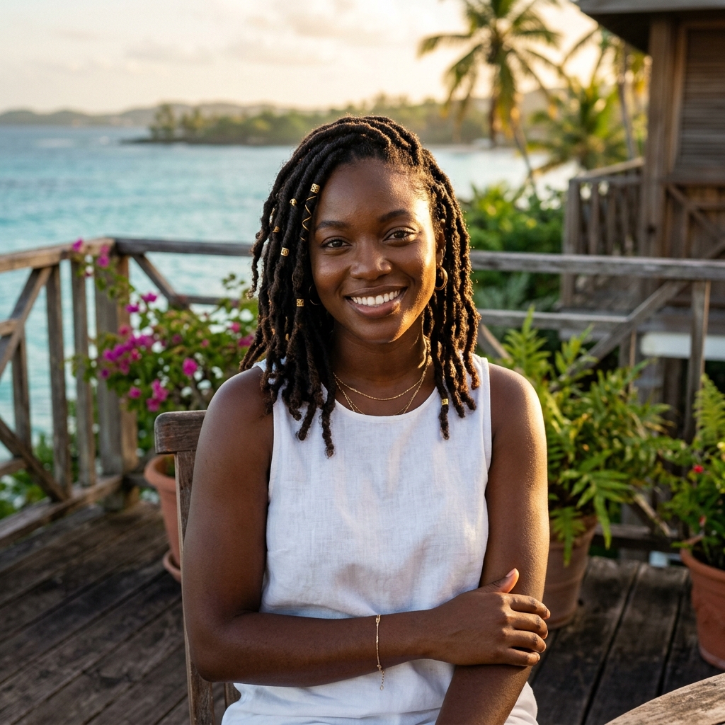 Anaiya on the Veranda at Golden Hour