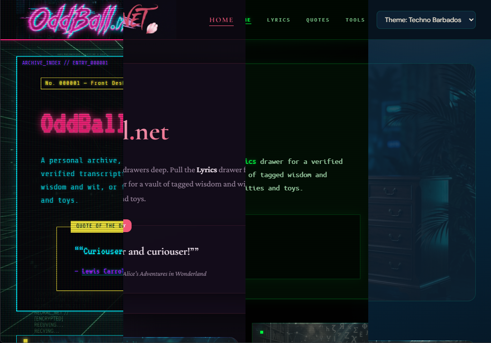 Oddball.net Multi-Theme Staging Showcase